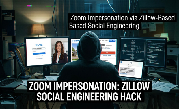 Zoom Impersonation via Zillow-Based Social Engineering